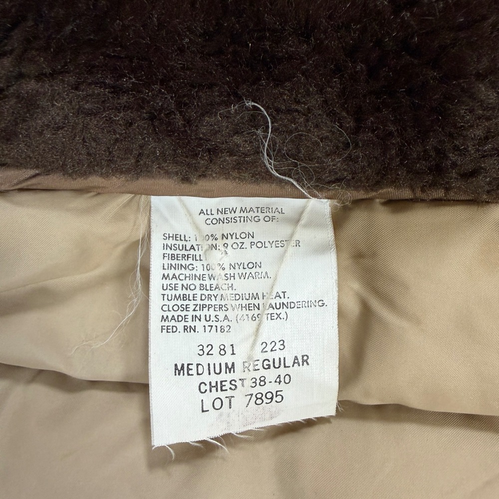 Walls Blizzard-Pruf Vintage 70s Puffer Jacket Faux Fur Collar Brown Medium Reg - Picture 4 of 9